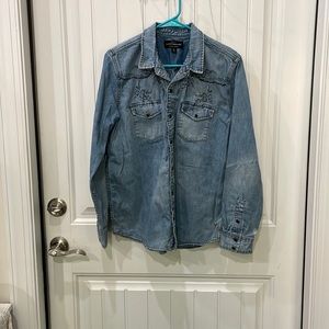 Lucky Brand Denim Button Down Shirt